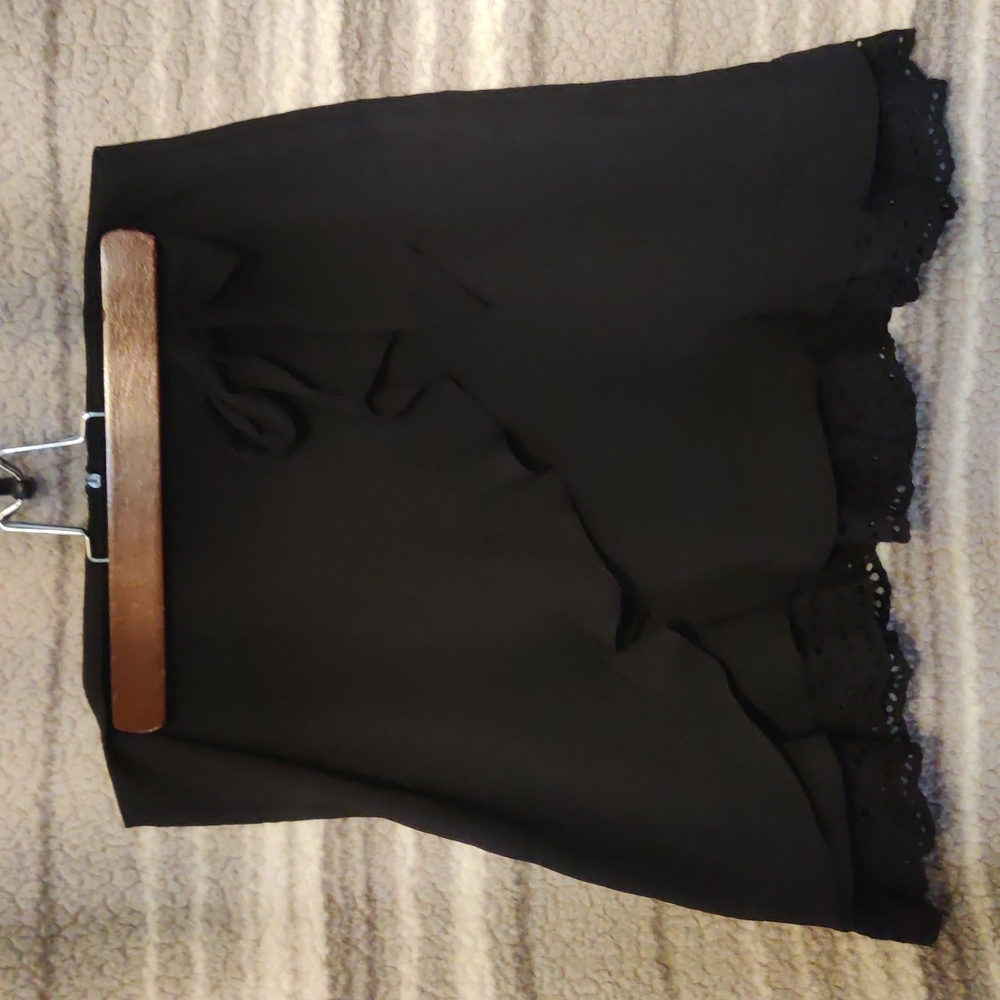 Lace bottom black skirt